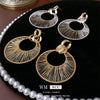 Wholesale Copper Hollowout Geometric Circle Earrings For Women