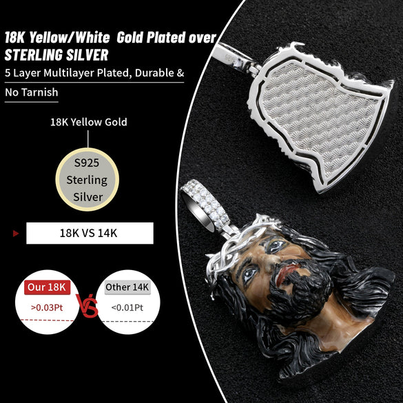 Wholesale Copper Inlaid Oil Drip Cartoon Character Pendant Necklace Retro Hip Hop Style Jewelry Accessories