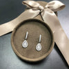 Wholesale Copper Inlaid Water Drop Zircon Elegant Women's Earrings
