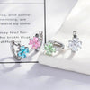 Wholesale Copper Inlaid Zircon Flower Style Women's Ear Piercing Earrings
