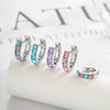 Wholesale Copper Inlaid Zircon Geometric Style Women's Earrings