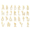 Wholesale Copper Inlaid Zircon Letter Jewelry Accessories English Letter Pendants Earrings Bracelet Necklace With Electroplating