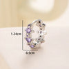Wholesale Copper Inlaid Zircon Saturn Earring For Girls