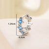 Wholesale Copper Inlaid Zircon Saturn Earring For Girls