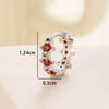 Wholesale Copper Inlaid Zircon Saturn Earring For Girls