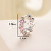 Wholesale Copper Inlaid Zircon Saturn Earring For Girls