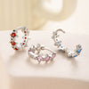 Wholesale Copper Inlaid Zircon Saturn Earring For Girls