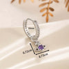 Wholesale Copper Inlaid Zircon Saturn Pendant Women's Earrings Sweet Style