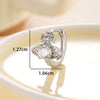 Wholesale Copper Inlaid Zircon Saturn Shape Sweet Style Women's Earrings