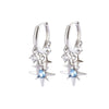 Wholesale Copper Inlaid Zircon Star Sweet Style Women's Pendant Tassel Earrings