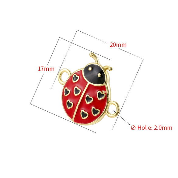 Wholesale Copper Insect Animal Zodiac Dripping Oil Pendant