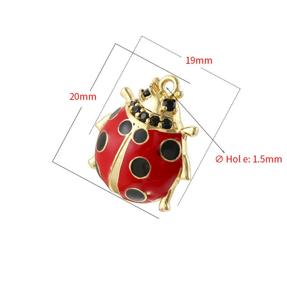 Wholesale Copper Insect Animal Zodiac Dripping Oil Pendant
