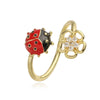 Wholesale Copper Insect Shaped Dripping Oil Ring For Lady And Unisex