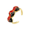 Wholesale Copper Insect Shaped Sweet Style Dripping Oil Ring For Women