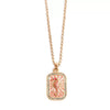 Wholesale Copper Jewelry Animal Zodiac Geometric Style Square Pendant Clavicle Chain For Women With Electroplating
