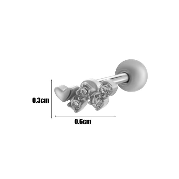 Wholesale Copper Jewelry Fashion Allmatch Moon Bow Style With Flower Pattern For Women