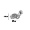 Wholesale Copper Jewelry Fashion Allmatch Moon Bow Style With Flower Pattern For Women