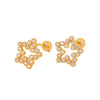Wholesale Copper Jewelry Inlaid Zircon Star Earrings