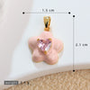 Wholesale Copper Jewelry Lovely Style Geometric And Heart Shape Dripping Oil Necklace Pendant And Ear Accessories