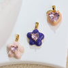 Wholesale Copper Jewelry Lovely Style Geometric And Heart Shape Dripping Oil Necklace Pendant And Ear Accessories