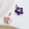 Wholesale Copper Jewelry Lovely Style Geometric And Heart Shape Dripping Oil Necklace Pendant And Ear Accessories