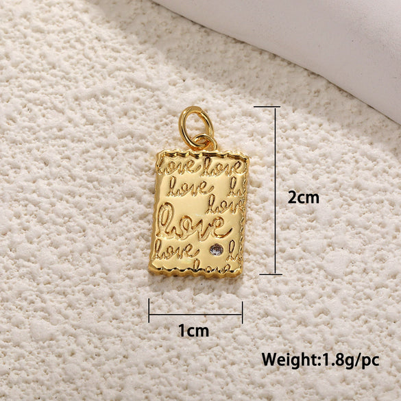 Wholesale Copper Jewelry Pendant With Animal Zodiac Pattern Electroplated