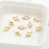 Wholesale Copper Jewelry With Microinlaid Zircon And Cross Design Electroplated Versatile And Minimalist Style
