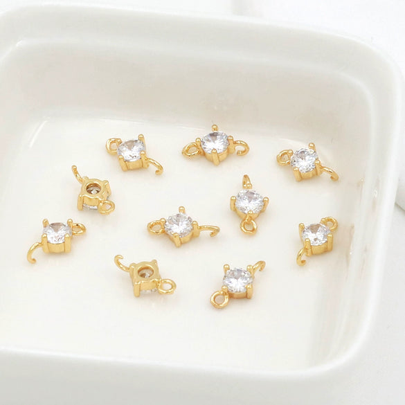 Wholesale Copper Jewelry With Microinlaid Zircon And Cross Design Electroplated Versatile And Minimalist Style