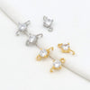 Wholesale Copper Jewelry With Microinlaid Zircon And Cross Design Electroplated Versatile And Minimalist Style