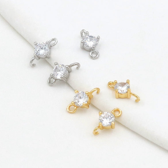Wholesale Copper Jewelry With Microinlaid Zircon And Cross Design Electroplated Versatile And Minimalist Style