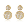 Wholesale Copper 18K Gold Plated Geometric Love Earrings For Women Minimalist Style
