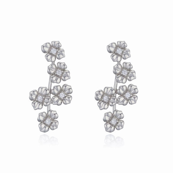 Wholesale Copper 18K Gold Plated Starfish Shell Women's Earrings With Flower Geometric Animal Zodiac Zirconia Design