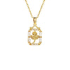 Wholesale Copper Leaf Pendant Necklace Electroplating Design For Women