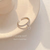 Wholesale Copper Letter B Ring Women's Electroplated Hand Jewelry