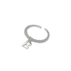 Wholesale Copper Letter B Ring Women's Electroplated Hand Jewelry