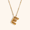 Wholesale Copper Letter Pendant Necklace With Bamboo Chain And Electroplating Treatment