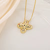 Wholesale Copper Letter Pendant Necklace With Smooth Color And Zircon Inlay Hip Hop Style Creative And Personalized