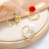 Wholesale Copper Lovely Oil Dripping Heart Shape Ring
