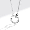 Wholesale Copper M?bius Strip Double Ring Women's Necklace With Animals Zodiac Pattern Electroplated Fashion Elegant Clavicle Chain