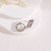 Wholesale Copper Mesh Earrings With Geometric Pattern And Electroplating Treatment For Women