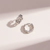 Wholesale Copper Mesh Earrings With Geometric Pattern And Electroplating Treatment For Women