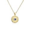 Wholesale Copper Micro Inlaid Pendant Necklace With Geometric Pattern For Women Copper Plated 18K Gold