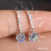 Wholesale Copper Microinlaid Diamond Zircon Geometric Earrings For Women
