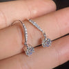 Wholesale Copper Microinlaid Diamond Zircon Geometric Earrings For Women