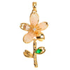Wholesale Copper Microinlaid Flower Necklace With Zircon And Oil Painting Pendant For Women Electroplated Fashionable And Versatile Clavicle Chain Jewelry