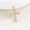 Wholesale Copper Microinlaid Zircon Cross Necklace Women's Retro Light Luxury Highend Clavicle Chain Elegant Allmatch Accessories