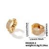Wholesale Copper Microinlaid Zircon Geometric Earrings For Women
