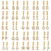 Wholesale Copper Microinlaid Zircon Letter Earring For Women