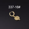 Wholesale Copper Microinlay Irregular Animals Zodiac Ear Buckle Piercing Earrings Jewelry