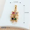 Wholesale Copper Micropaved Animal Zodiac Marine Life Turtle Starfish Necklace Pendant Cartoon Style
